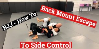 Back Mount Escape to Side Control Back mount escape