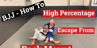 High Percentage Escape from Back Mount high percentage escape from back mount